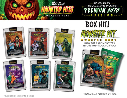PRE ORDER - EARLY DECEMBER - 2025 Wild Card Multi-Sport Haunted Hits Premium Auto Edition Hobby Box