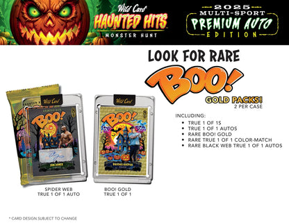 PRE ORDER - EARLY DECEMBER - 2025 Wild Card Multi-Sport Haunted Hits Premium Auto Edition Hobby Box