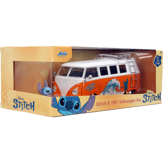 Lilo & Stitch - 1961 Volkswagen Bus with Stitch 1/24th Scale Die-Cast Vehicle Replica