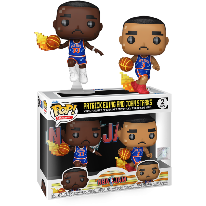 NBA Basketball: Jam - Patrick Ewing & John Starks 8-Bit Pop! Vinyl 2-Pack