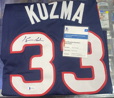 Kyle Kuzma Signed Wizards Jersey (BGS COA)