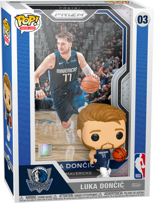 NBA Basketball - Luka Doncic Pop! Trading Cards Vinyl Figure with Protector Case