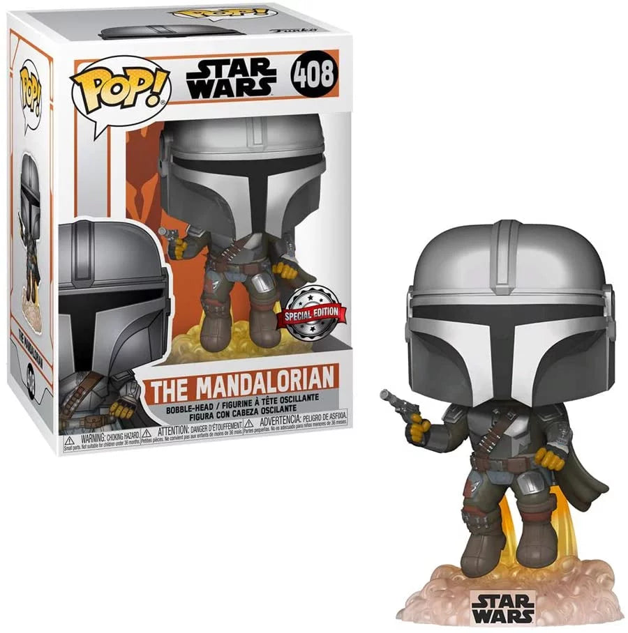 Funko POP! Star Wars #408 - The Mandalorian [Flying with Blaster]