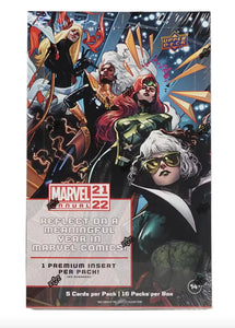 2021-22 UPPER DECK MARVEL ANNUAL TRADING CARDS HOBBY BOX