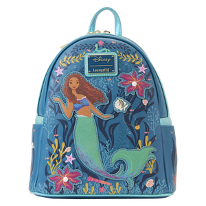 LOUNGEFLY - The Little Mermaid (2023) - Live Action 10” Faux Leather Mini Backpack
