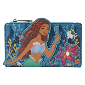 Loungefly - The Little Mermaid (2023) - Live Action 4” Faux Leather Flap Wallet