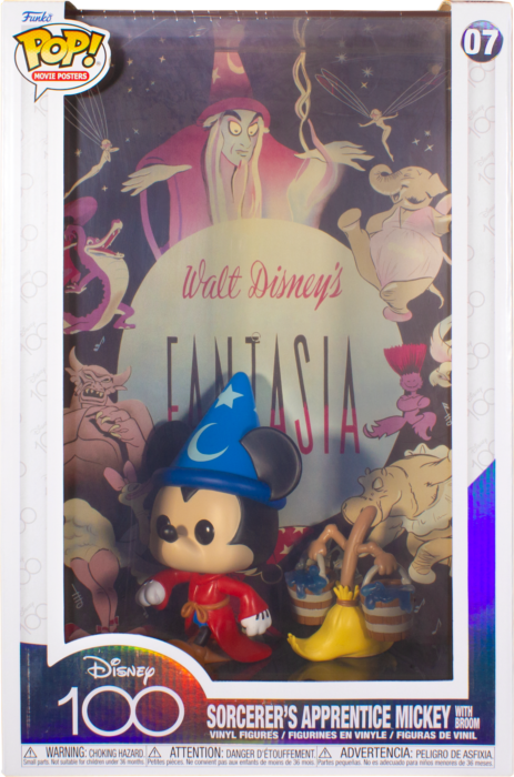 Fantasia (1941) - Sorcerer’s Apprentice Mickey With Broom Pop! Movie Poster Vinyl Figure