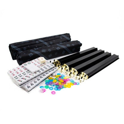 LPG Classics Mahjong Case - American Set w/ Black Tiles and Racks