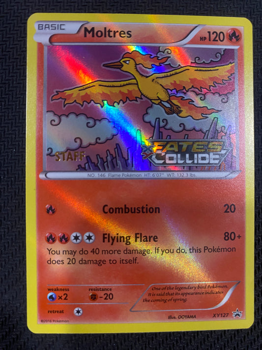 Moltres XY127 STAFF - XY Black Star Promos - Promo LP