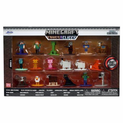 Jada Toys Nano Metalfigs Minecraft Wave 8 Set Of 20 Diecast Mini Figures