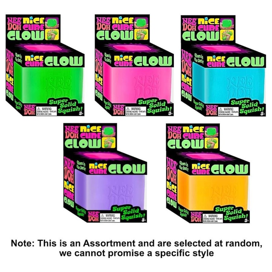 NeeDoh Nice Cube Glow (Designs may vary)(Assorted)