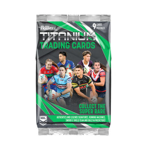 NRL Rugby League - 2024 Traders Titanium Trading Cards Single Pack (9 Cards)