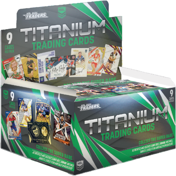 NRL Rugby League - 2024 Traders Titanium Trading Cards Booster Box (36 Packs)