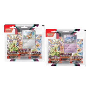 PRE ORDER 11/8/23 - Pokemon TCG - Scarlet & Violet 3 - OBSIDIAN FLAMES 3 Pack Blister
