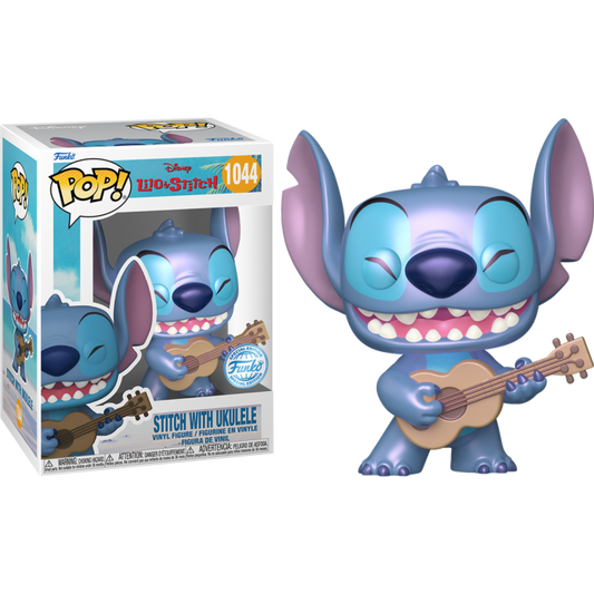 Lilo & Stitch - Stitch with Ukulele (Pearlescent) Pop! Vinyl Figure #1044