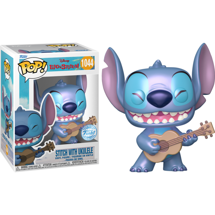 Lilo & Stitch - Stitch with Ukulele (Pearlescent) Pop! Vinyl Figure #1044
