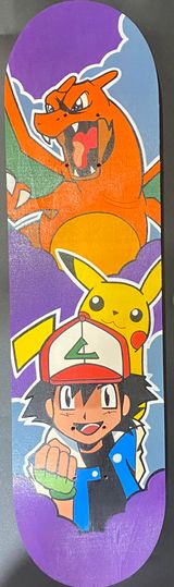 Custom Pokemon Artist Series 1/1 Skateboard Deck - 10 Unique Designs! *Click to see more*