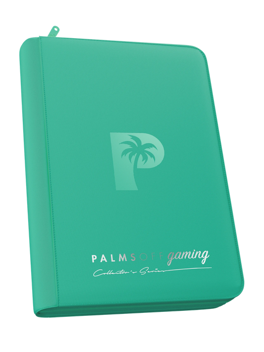 Palms Off - Collector's Series 4 Pocket Zip Binder - Turquoise