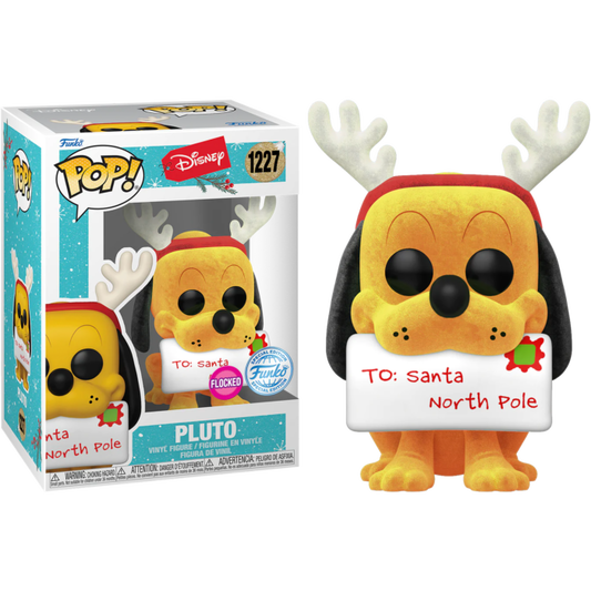Funko Pop! - Disney: Holiday - Pluto Flocked Pop! Vinyl Figure #1227