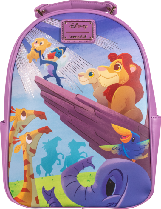 The Lion King (1994) - Pride Rock 12” Faux Leather Mini Backpack