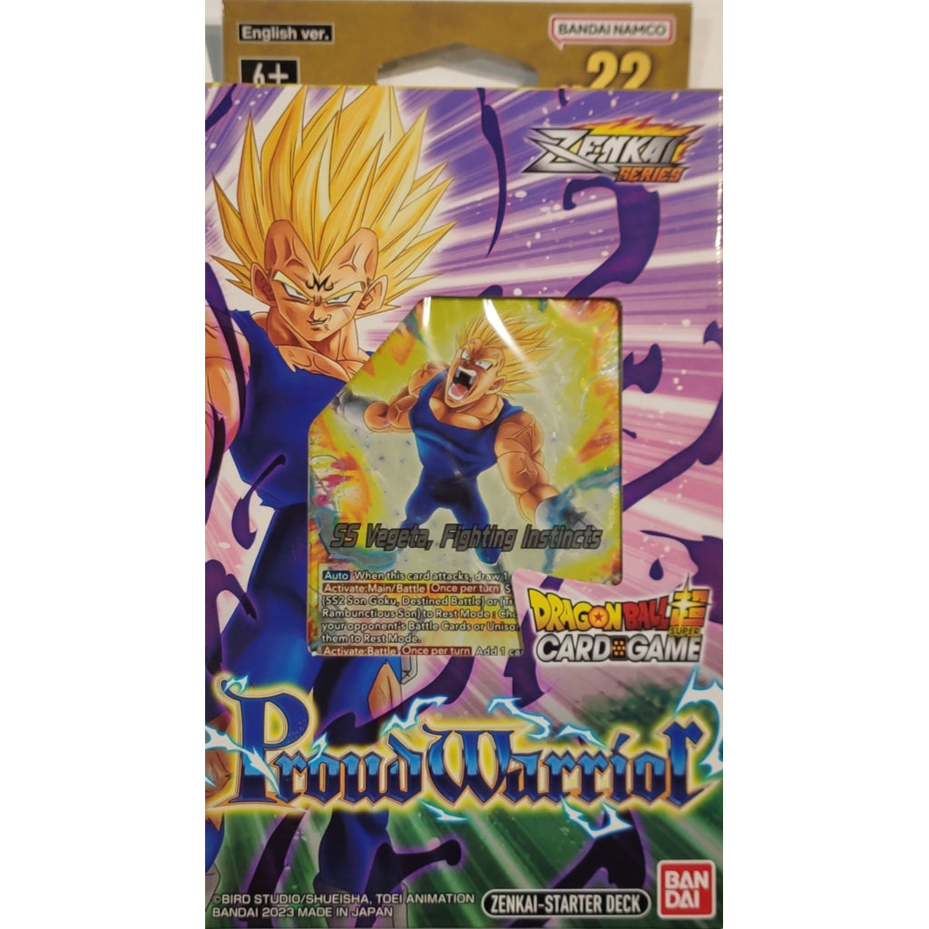 DRAGON BALL SUPER TCG: STARTER DECK - PROUD WARRIOR - SD22
