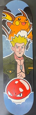 Custom Pokemon Artist Series 1/1 Skateboard Deck - 10 Unique Designs! *Click to see more*