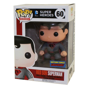 Funko POP! DC Heroes - Vinyl Figure - RED SON SUPERMAN #60 *Exclusive*