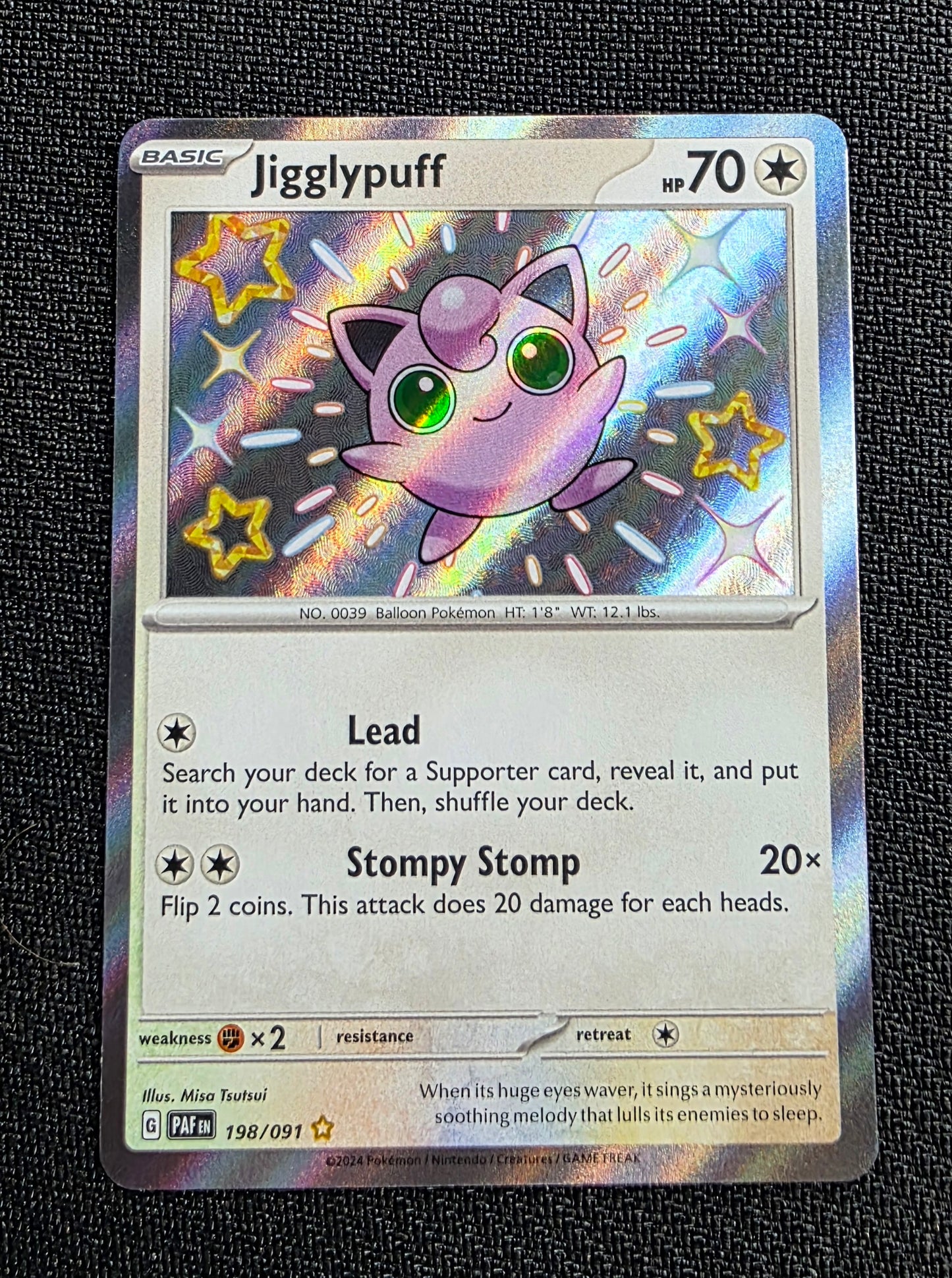 Jigglypuff 198/091 - Paldean Fates - Shiny Rare