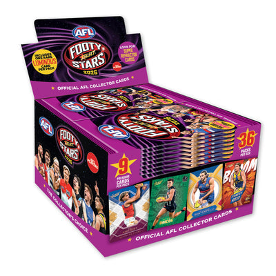 COMING SOON - 2026 SELECT AFL Footy Stars Cards Sealed Box (36 Packs)