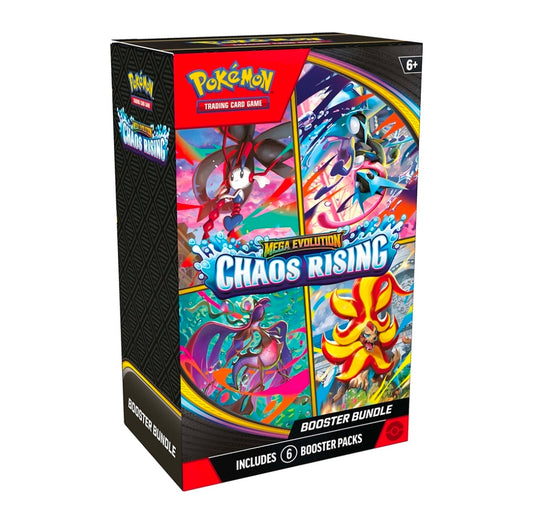 COMING SOON - Pokemon TCG - Mega Evolution: Chaos Rising - Booster Bundle