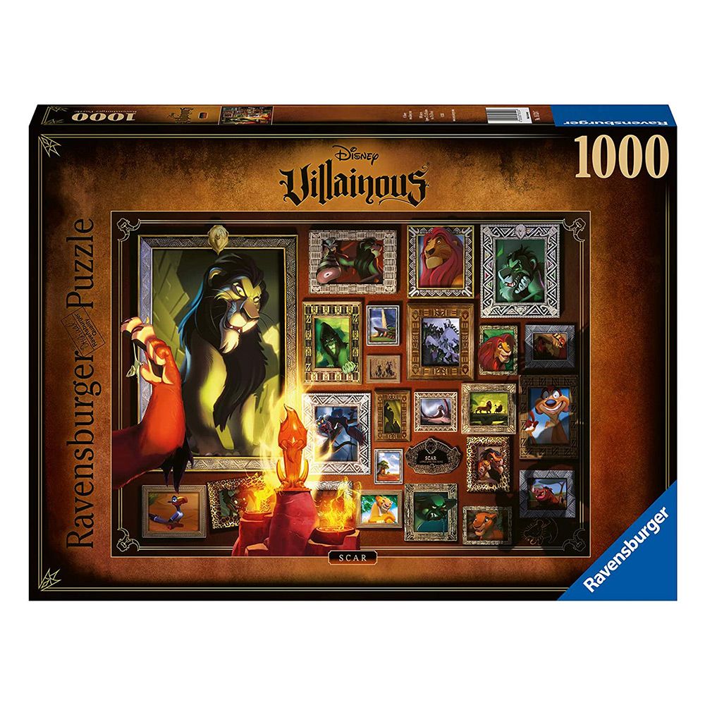 1000 Piece Jigsaw Puzzle
Ravensburger Disney Villainous Scar 1000 Piece Jigsaw Puzzle