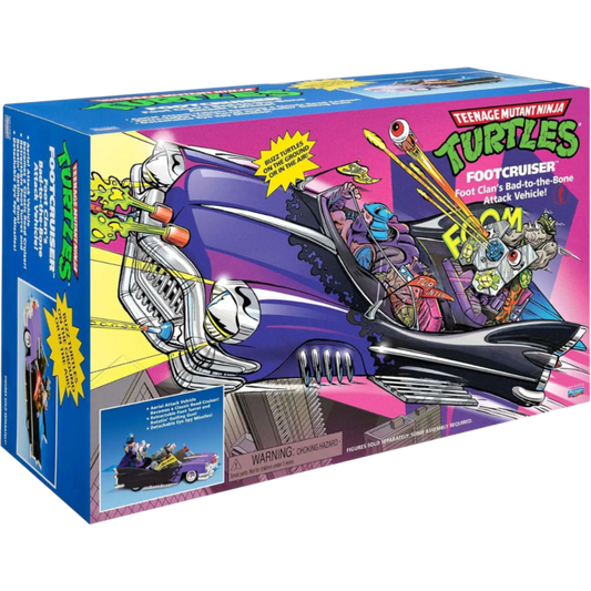 Teenage Mutant Ninja Turtles - Classic FootCruiser Retro Rotocast 4.5" Scale Action Figure Vehicle
