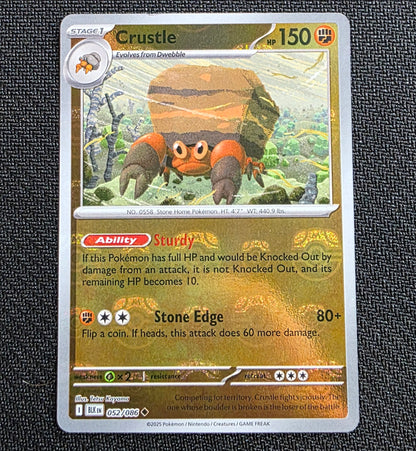 Crustle 052/086 - Black Bolt - Uncommon - Master Ball