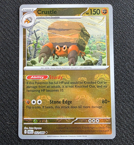 Crustle 052/086 - Black Bolt - Uncommon - Master Ball