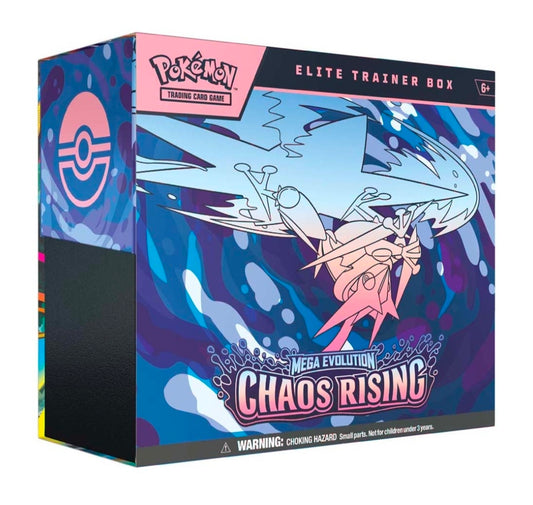 COMING SOON - Pokémon TCG - Mega Evolution: Chaos Rising - Elite Trainer Box (ETB)