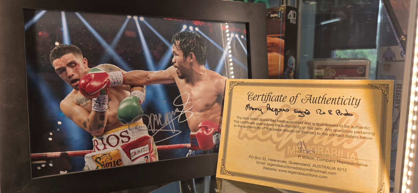 Manny Pacquiao - Signed Photo w/COA