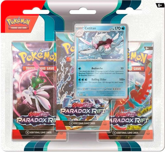 Pokemon TCGA - Paradox Rift 3 Pack Blister - Assorted