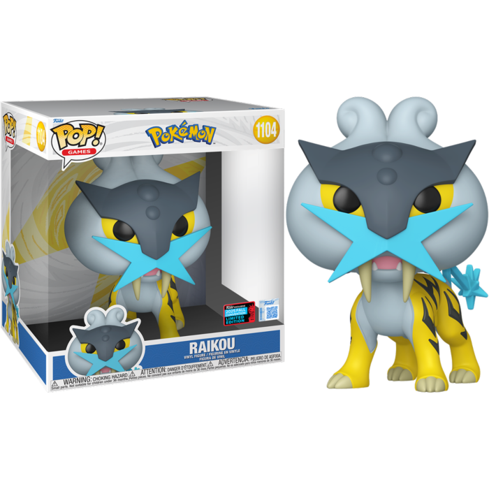 Pokemon - Raikou Jumbo 10" Funko Pop! Vinyl Figure (2025 Fall Convention Exclusive) #1104