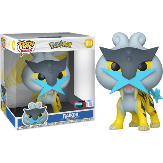 Pokemon - Raikou Jumbo 10" Funko Pop! Vinyl Figure (2025 Fall Convention Exclusive) #1104