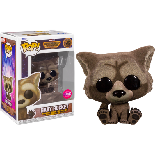 Funko Pop! - Guardians of the Galaxy Vol. 3 - Baby Rocket Flocked Pop! Vinyl Figure #1208