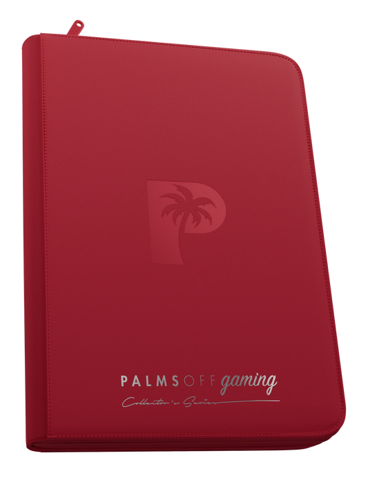 Palms Off - Collector's Series Top Loader Zip Binder - 9 Pocket - Red