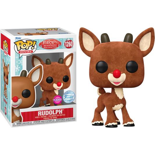 Funko Pop! - Rudolph the Red-Nosed Reindeer - Rudolph Flocked Pop! Vinyl Figure #1260