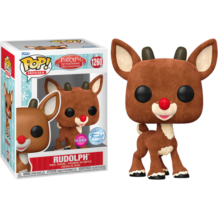 Funko Pop! - Rudolph the Red-Nosed Reindeer - Rudolph Flocked Pop! Vinyl Figure #1260