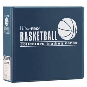 Ultra Pro 3" Album Binder, 3-ring, Blue, Basketball