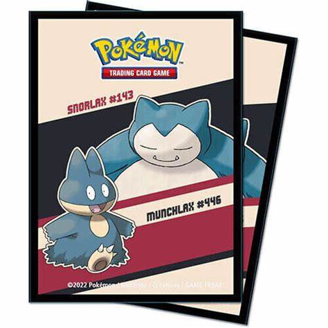 Pokémon Deck Protector Sleeves: Snorlax and Munchlax (65ct)