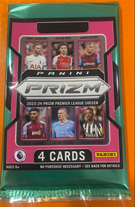 EPL - TC - Panini Prizm 2023-24 Premier League Soccer Blaster Pack Single (4 CARDS)