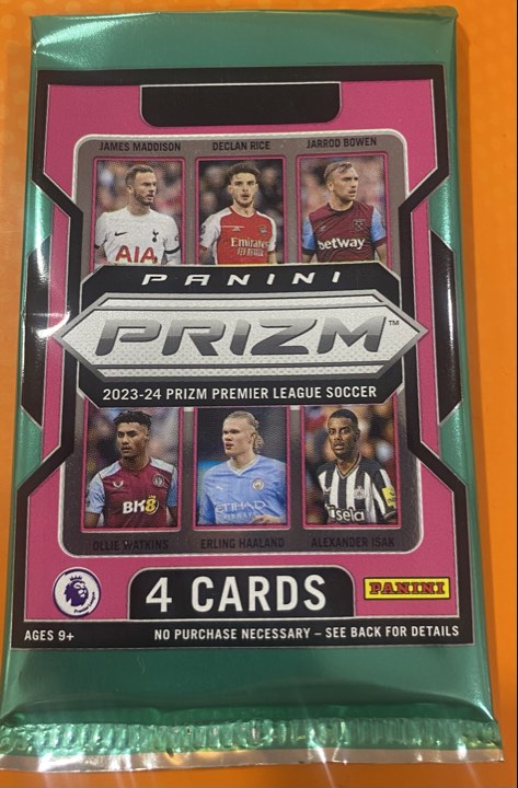 EPL - TC - Panini Prizm 2023-24 Premier League Soccer Blaster Pack Single (4 CARDS)