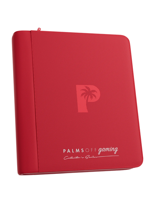 Palms Off - Collector's Series Top Loader Zip Binder - 4 Pocket - Red