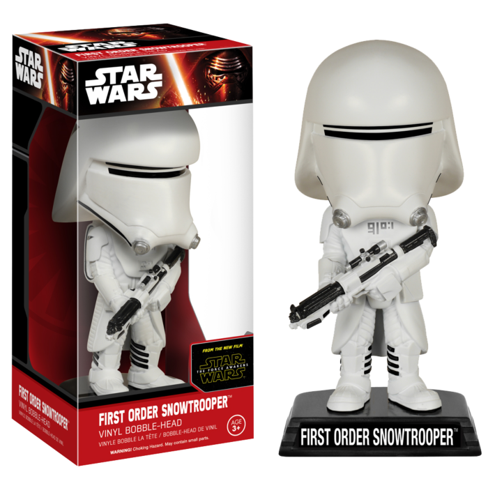 Star Wars Episode VII: The Force Awakens - First Order Snowtrooper Wacky Wobbler Bobble Head (slight damage on box)