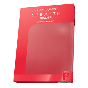 STEALTH 9 Pocket Zip Trading Card Binder - Red